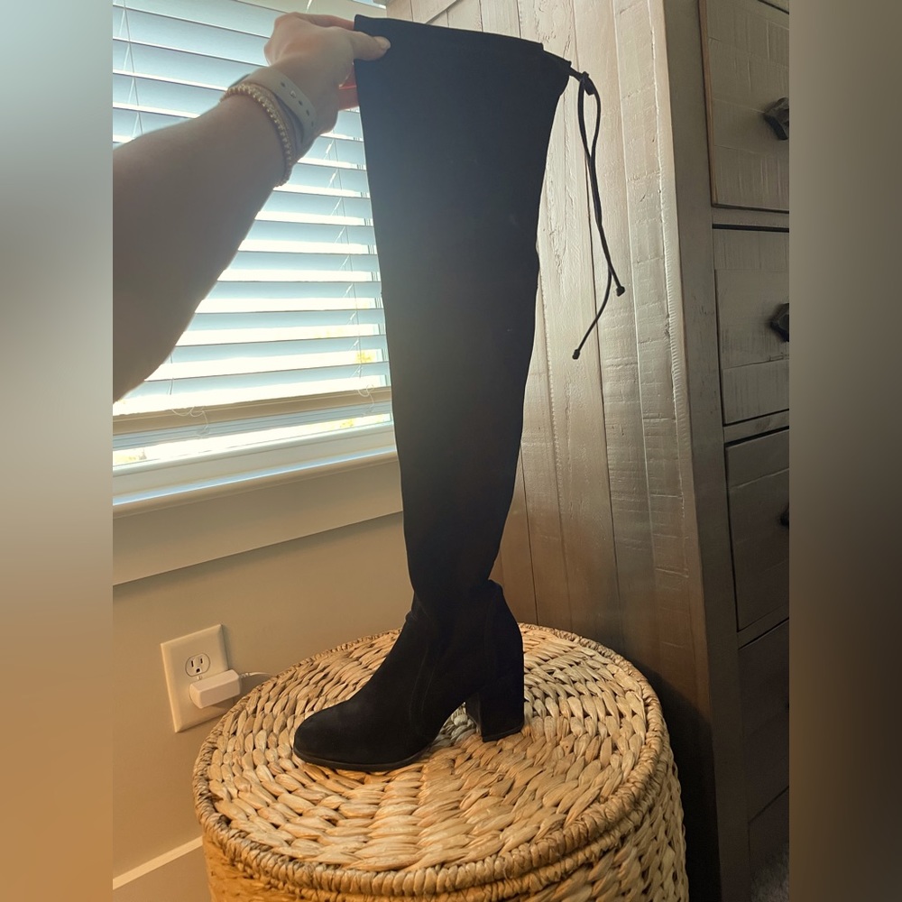 Black Knee High Boots